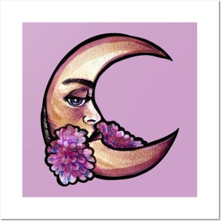 Flower Moon Posters and Art